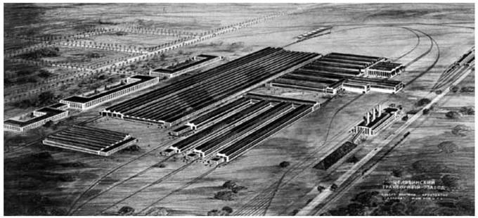 Челябинский тракторный завод. Вид сверху Челябинский тракторный завод. Вид сверху