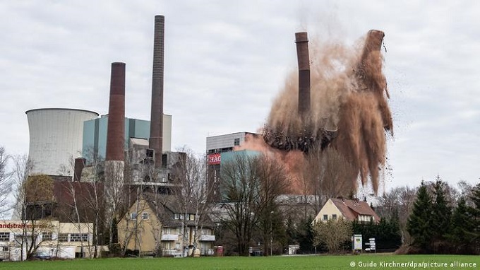 Ликвидация электростанции, работавшей на каменном угле, в Германии