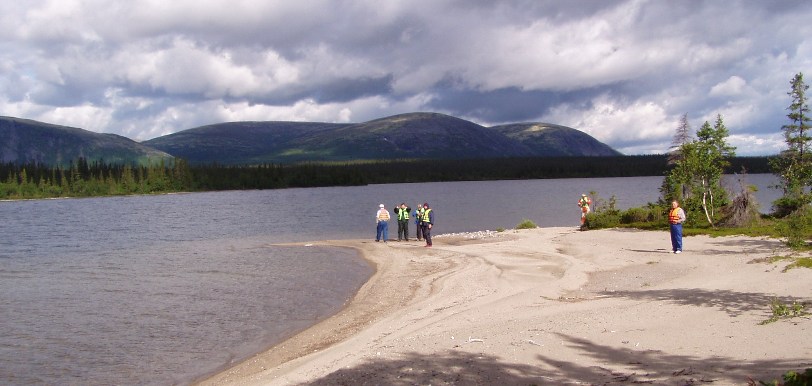 View of the Khibiny Mountains from the Umb Lake Islands on the Kola Peninsula