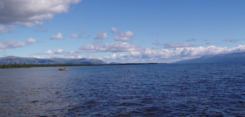 This is how Lovozero tundras look from the banks of Umbozero on the Kola Peninsula