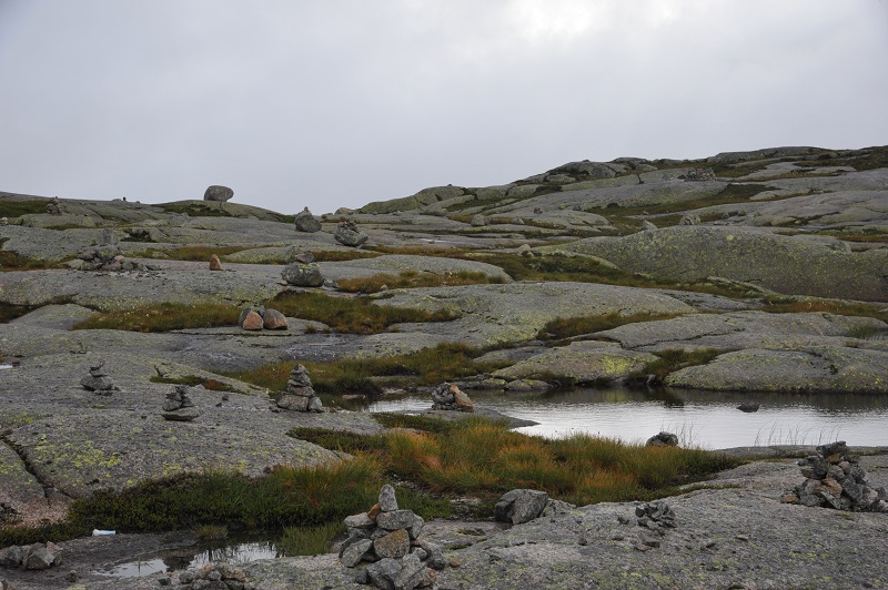 Mountain plateau north of Geiranger fjord