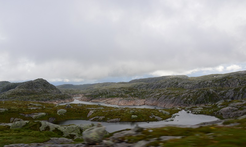 Mountain plateau north of Geiranger fjord